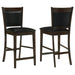 Jaden - Upholstered Counter Chair (Set of 2) - Black And Espresso - Premium Stool Sets from CoasterEveryday - Just $219! Shop now at Furniture Wholesale Plus  We are the best furniture store in Nashville, Hendersonville, Goodlettsville, Madison, Antioch, Mount Juliet, Lebanon, Gallatin, Springfield, Murfreesboro, Franklin, Brentwood