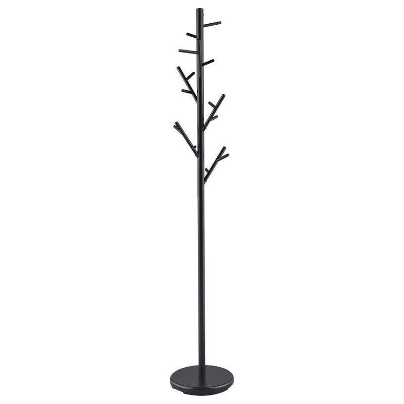 Clover - 18 Hook Freestanding Metal Coat Rack Hat Hanger - Black – Freestanding Coat Racks by CoasterEveryday at Furniture Wholesale Plus , Nashville furniture store