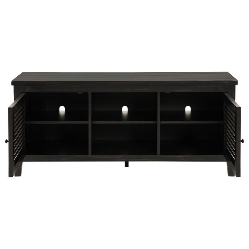 Concord - 2-Door TV Stand Console - Distressed Java – TV Stands by Coaster Fine Furniture at Furniture Wholesale Plus , Nashville furniture store