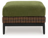 Horizon Hall - Brown / Green - Ottoman With Cushion - Premium Ottomans from Signature Design by Ashley® - Just $348! Shop now at Furniture Wholesale Plus  We are the best furniture store in Nashville, Hendersonville, Goodlettsville, Madison, Antioch, Mount Juliet, Lebanon, Gallatin, Springfield, Murfreesboro, Franklin, Brentwood