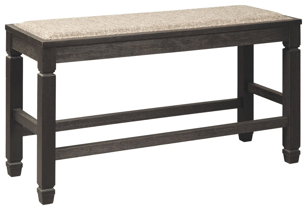 Tyler Creek - DBL Counter UPH Bench  - Antique Black – Counter Benches by Signature Design by Ashley® at Furniture Wholesale Plus , Nashville furniture store