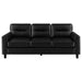 Scotland - Faux Leather Upholstered Track Arm Sofa – Stationary Sofas by Coaster Fine Furniture at Furniture Wholesale Plus , Nashville furniture store