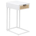 Amherst - 1-Drawer Radio Weave Cane Metal Side Table – Side Tables by Coaster Fine Furniture at Furniture Wholesale Plus , Nashville furniture store