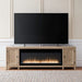 Fireplace TV Console - 82" Console With Fire FTS - Light Brown – Fireplace TV Stands by Liberty Furniture at Furniture Wholesale Plus , Nashville furniture store