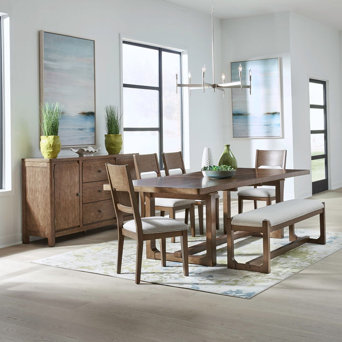 Harmony - Trestle Table Set – 5 Piece Dining Room Sets by Liberty Furniture at Furniture Wholesale Plus , Nashville furniture store
