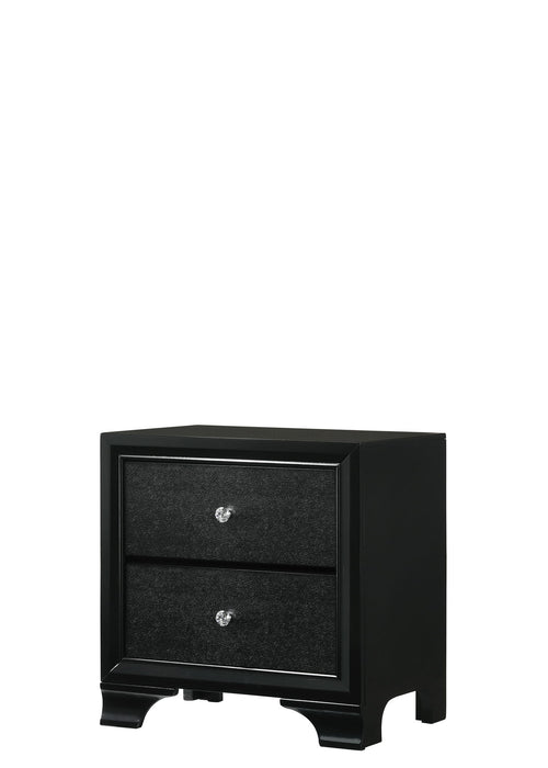 Micah - Nightstand - Black – Accent Nightstands by Crown Mark at Furniture Wholesale Plus , Nashville furniture store