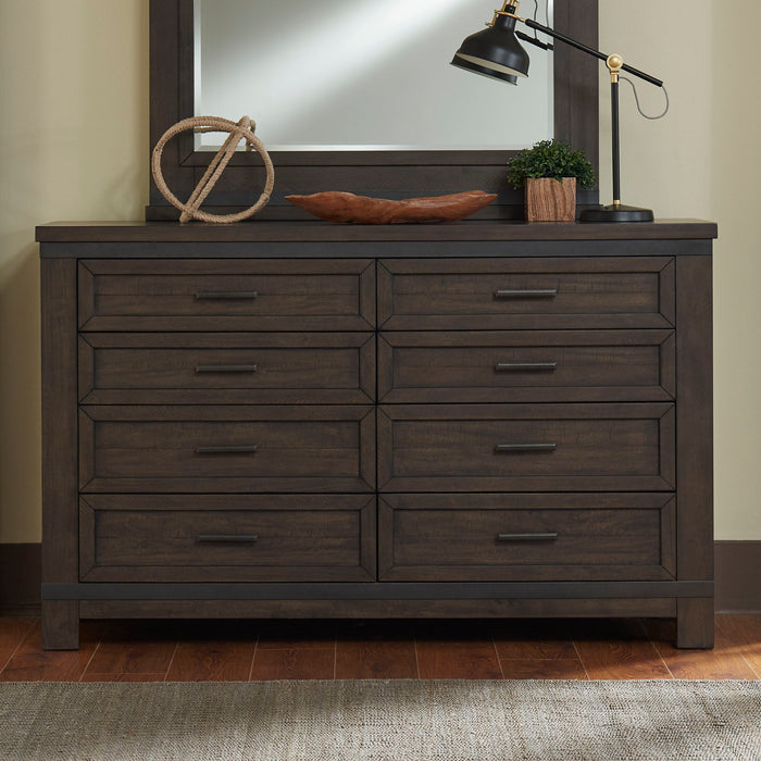 Thornwood Hills - 8 Drawer Dresser - Rock Beaten Brown – Dressers by Liberty Furniture at Furniture Wholesale Plus , Nashville furniture store