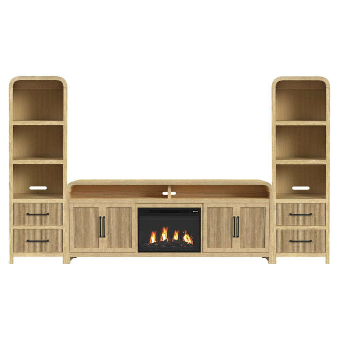 Ridgemont - 4 Piece Entertainment Unit With 82" TV Console – Entertainment Centers by Elements International at Furniture Wholesale Plus , Nashville furniture store