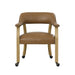 Rylie - Castered Captain's Chair - Camel – Side Chairs by Steve Silver Furniture at Furniture Wholesale Plus , Nashville furniture store