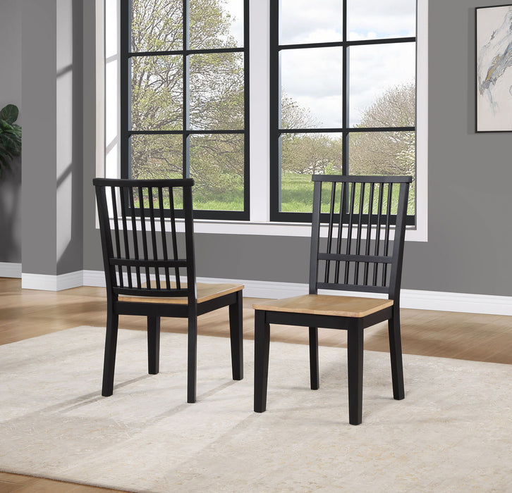 Magnolia - Side Chair (Set of 2) - Black – Chair Sets by Steve Silver Furniture at Furniture Wholesale Plus , Nashville furniture store