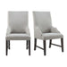 Montrose - Fabric Dining Host Chair (Set of 2) - Espresso / Light Gray – Chair Sets by Elements International at Furniture Wholesale Plus , Nashville furniture store