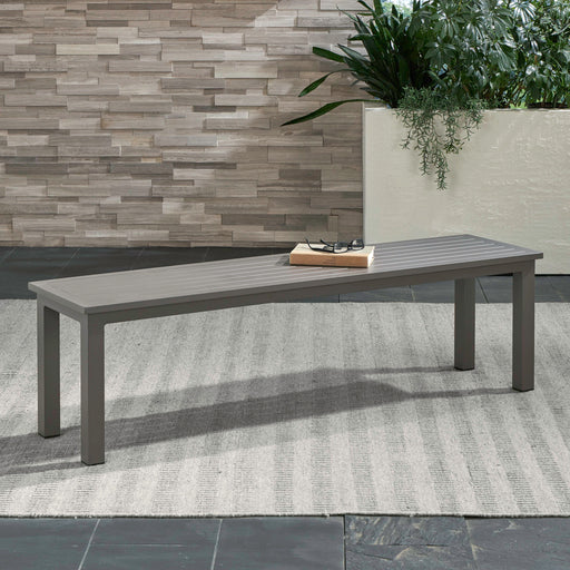 Plantation Key - Outdoor Dining Bench - Granite – Benches by Liberty Furniture at Furniture Wholesale Plus , Nashville furniture store