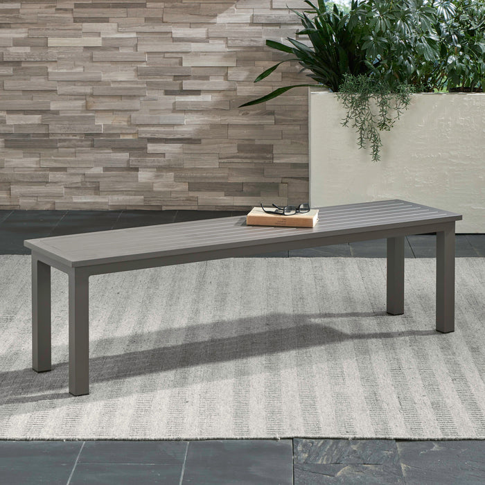 Plantation Key - Outdoor Dining Bench - Granite – Benches by Liberty Furniture at Furniture Wholesale Plus , Nashville furniture store