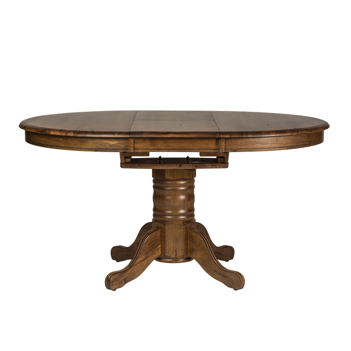 Carolina Crossing - Pedestal Table Set – 3 Piece Dining Room Sets by Liberty Furniture at Furniture Wholesale Plus , Nashville furniture store
