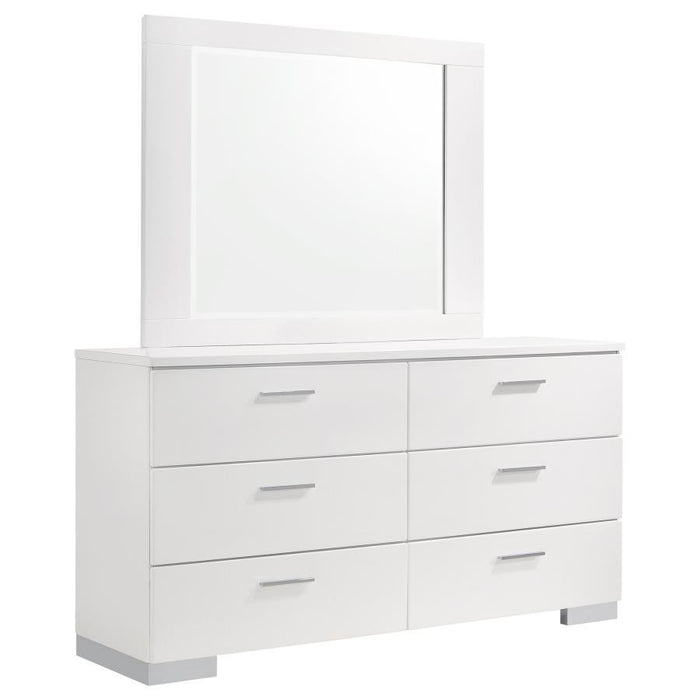 Felicity - 6-Drawer Dresser – Dressers by CoasterEssence at Furniture Wholesale Plus , Nashville furniture store