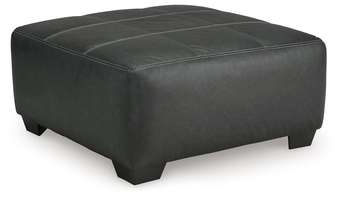 Brixley Pier - Oversized Accent Ottoman - Graphite – Accent Ottomans by Benchcraft® at Furniture Wholesale Plus , Nashville furniture store