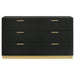 Caraway - 6-Drawer Dresser – Dressers by Coaster Fine Furniture at Furniture Wholesale Plus , Nashville furniture store