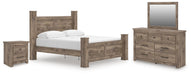 Rusticott - Poster Bedroom Set – 4 Piece Bedroom Sets by Signature Design by Ashley® at Furniture Wholesale Plus , Nashville furniture store
