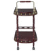 Palmer - 2-Tier Rectangular Wood Bar Cart - Merlot - Premium Bar Carts from CoasterEveryday - Just $89! Shop now at Furniture Wholesale Plus  We are the best furniture store in Nashville, Hendersonville, Goodlettsville, Madison, Antioch, Mount Juliet, Lebanon, Gallatin, Springfield, Murfreesboro, Franklin, Brentwood