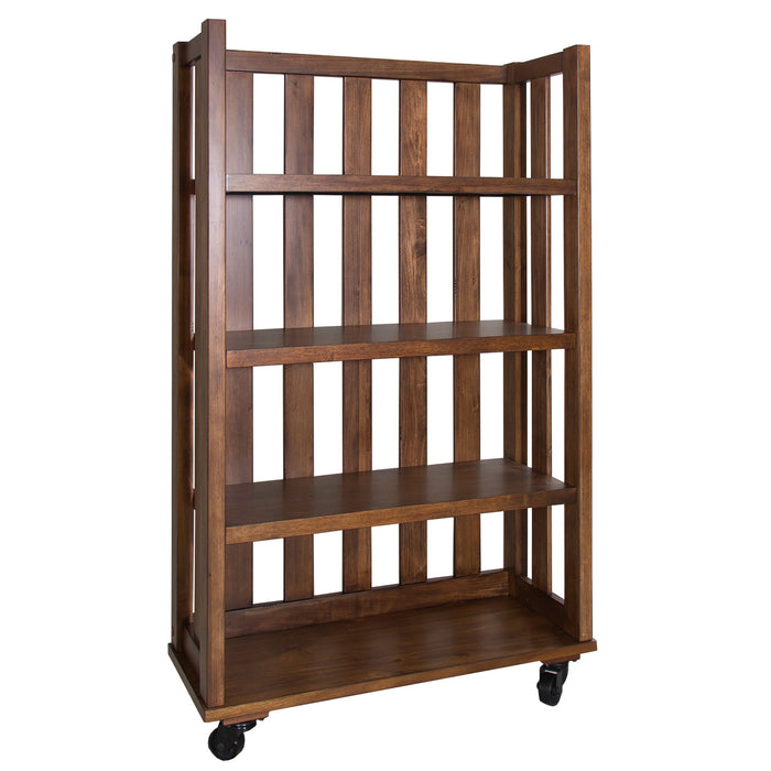 Arlington House - Open Bookcase - Cobblestone Brown – Standard Bookcases by Liberty Furniture at Furniture Wholesale Plus , Nashville furniture store