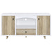 Dalton - 2 Door Storage Credenza - White And Distressed Pine - Premium Credenzas from CoasterEveryday - Just $319! Shop now at Furniture Wholesale Plus  We are the best furniture store in Nashville, Hendersonville, Goodlettsville, Madison, Antioch, Mount Juliet, Lebanon, Gallatin, Springfield, Murfreesboro, Franklin, Brentwood