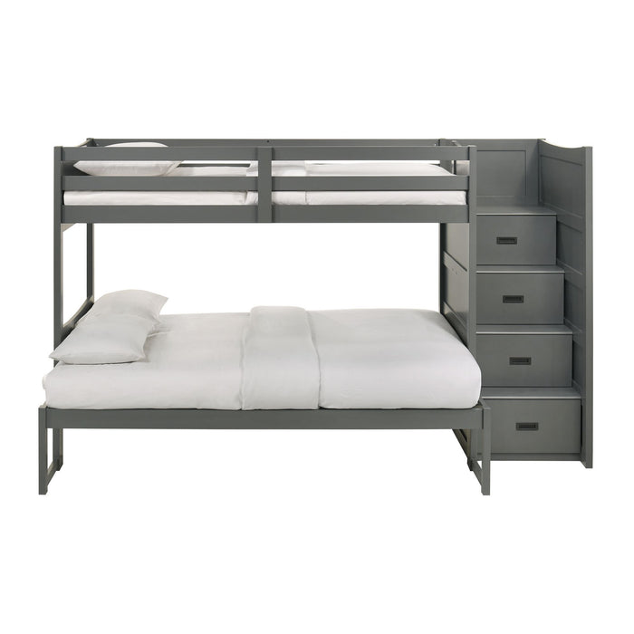 Sami - Step Bunk With Right Headboard – Bunk Beds by Elements International at Furniture Wholesale Plus , Nashville furniture store