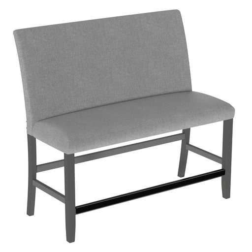 Seneca - Upholstered Back Bench - Walnut Ash - Premium Dining Benches from Emerald Home - Just $249! Shop now at Furniture Wholesale Plus  We are the best furniture store in Nashville, Hendersonville, Goodlettsville, Madison, Antioch, Mount Juliet, Lebanon, Gallatin, Springfield, Murfreesboro, Franklin, Brentwood