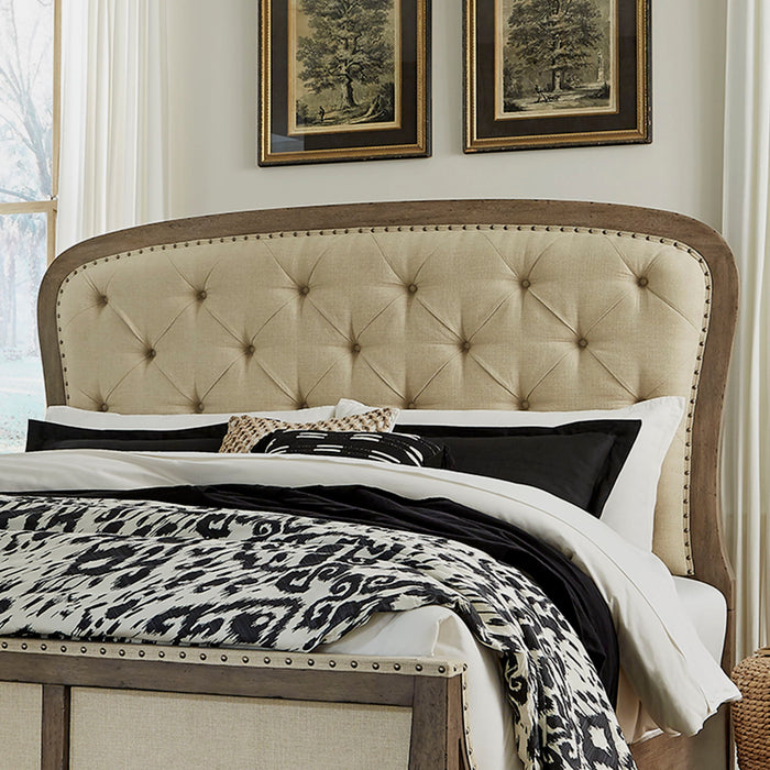 Americana Farmhouse - Tufted Panel Headboard – Upholstered Headboards by Liberty Furniture at Furniture Wholesale Plus , Nashville furniture store