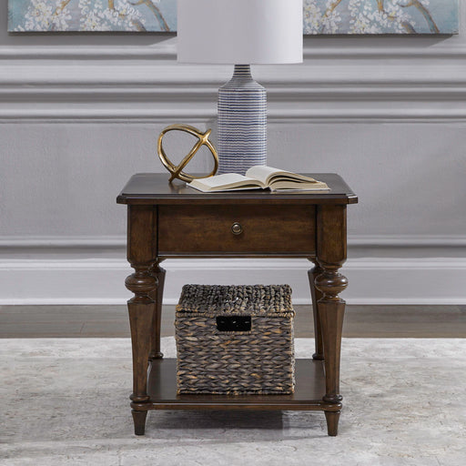 Arden Road - Drawer End Table - Satin Cherry – End Tables by Liberty Furniture at Furniture Wholesale Plus , Nashville furniture store