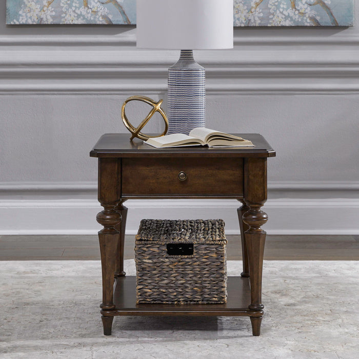 Arden Road - Drawer End Table - Satin Cherry – End Tables by Liberty Furniture at Furniture Wholesale Plus , Nashville furniture store