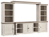 Havalance - 4 Pc. - Entertainment Center - 67" TV Stand - Brown / Beige – Entertainment Centers by Signature Design by Ashley® at Furniture Wholesale Plus , Nashville furniture store