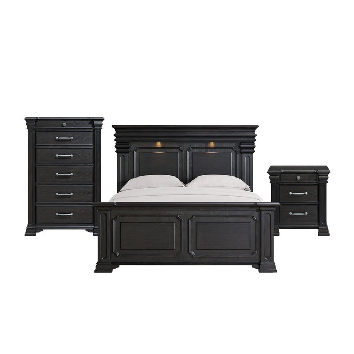 Kings Court - Bedroom Set – 3 Piece Bedroom Sets by Elements International at Furniture Wholesale Plus , Nashville furniture store