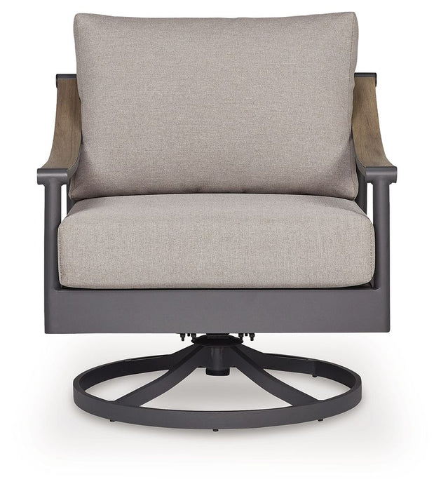 Ocean Beach - Swivel Lounge With Cushion - Gray – Swivel Chairs by Signature Design by Ashley® at Furniture Wholesale Plus , Nashville furniture store