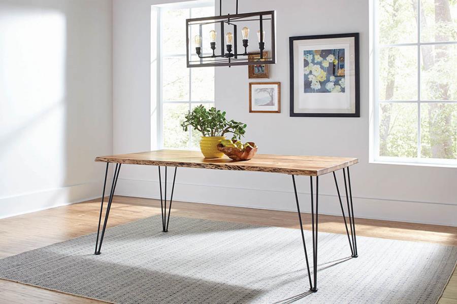 Sherman - Live Edge Dining Table - Natural Acacia - Premium Dining Tables from CoasterElevations - Just $769! Shop now at Furniture Wholesale Plus  We are the best furniture store in Nashville, Hendersonville, Goodlettsville, Madison, Antioch, Mount Juliet, Lebanon, Gallatin, Springfield, Murfreesboro, Franklin, Brentwood
