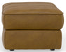 Corvara - Top Grain Italian Leather Match Ottoman - Caramel – Upholstered Ottomans by Jackson at Furniture Wholesale Plus , Nashville furniture store