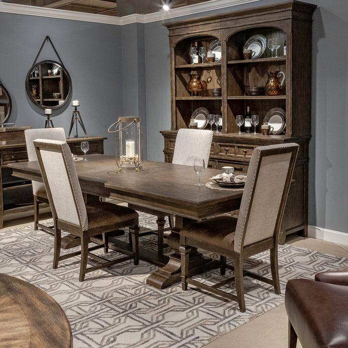 Paradise Valley - Opt Trestle Table Set – 5 Piece Dining Room Sets by Liberty Furniture at Furniture Wholesale Plus , Nashville furniture store