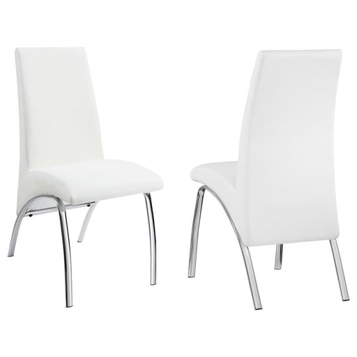 Bishop - Upholstered Dining Side Chair (Set of 2) - White - Premium Chair Sets from CoasterEssence - Just $349! Shop now at Furniture Wholesale Plus  We are the best furniture store in Nashville, Hendersonville, Goodlettsville, Madison, Antioch, Mount Juliet, Lebanon, Gallatin, Springfield, Murfreesboro, Franklin, Brentwood