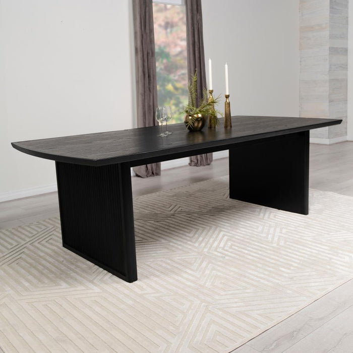 Brookmead - Extension Leaf Dining Table - Black – Dining Tables with Extensions by CoasterEssence at Furniture Wholesale Plus , Nashville furniture store