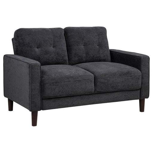 Bowen II - Upholstered Track Arm Loveseat – Stationary Loveseats by Coaster Fine Furniture at Furniture Wholesale Plus , Nashville furniture store