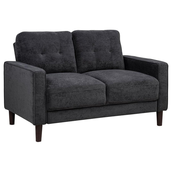 Bowen II - Upholstered Track Arm Loveseat – Stationary Loveseats by Coaster Fine Furniture at Furniture Wholesale Plus , Nashville furniture store