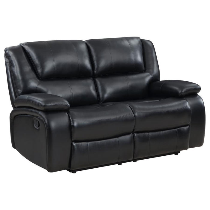 Camila - Upholstered Motion Reclining Loveseat – Reclining Loveseats by Coaster Fine Furniture at Furniture Wholesale Plus , Nashville furniture store