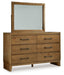 Sherbana - Dresser And Mirror - Light Brown – Dresser & Mirror by Signature Design by Ashley® at Furniture Wholesale Plus , Nashville furniture store
