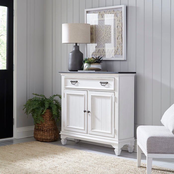 Allyson Park - Accent Hall Console - Wirebrushed White / Charcoal – Console Tables by Liberty Furniture at Furniture Wholesale Plus , Nashville furniture store