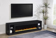 Deiter - 79" TV Stand Fireplace Media Console - Black – Fireplace TV Stands by Coaster Fine Furniture at Furniture Wholesale Plus , Nashville furniture store