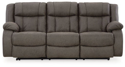 First Base - Reclining Sofa - Gunmetal – Reclining Sofas by Signature Design by Ashley® at Furniture Wholesale Plus , Nashville furniture store