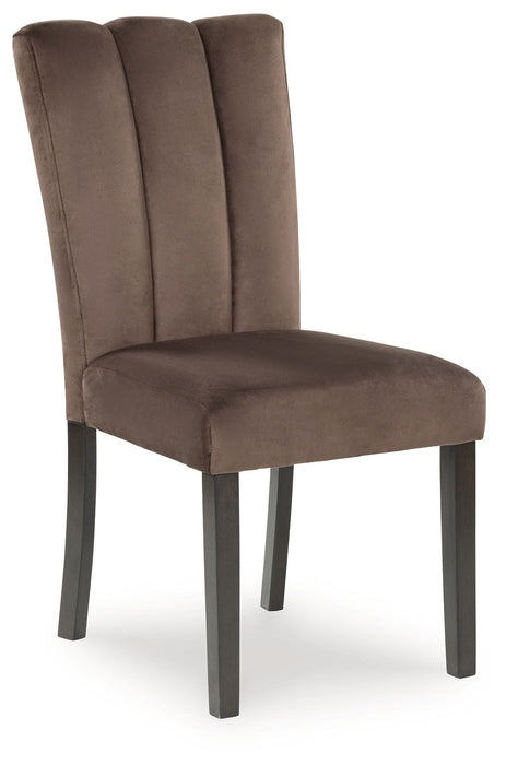 Jeshina - Dining Upholstered Side Chair (Set of 2) - Mocha – Chair Sets by Signature Design by Ashley® at Furniture Wholesale Plus , Nashville furniture store