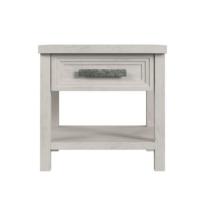 Avalanche - End Table With USB - Antique White – End Tables by Elements International at Furniture Wholesale Plus , Nashville furniture store