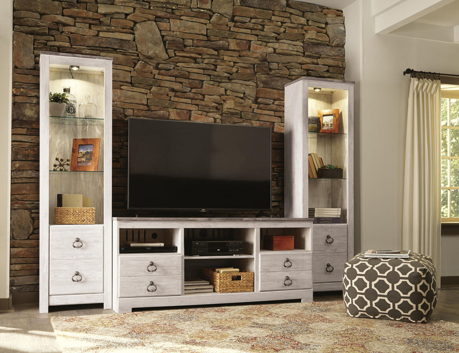 Willowton - Entertainment Center With Fireplace Option – Entertainment Centers by Signature Design by Ashley® at Furniture Wholesale Plus , Nashville furniture store