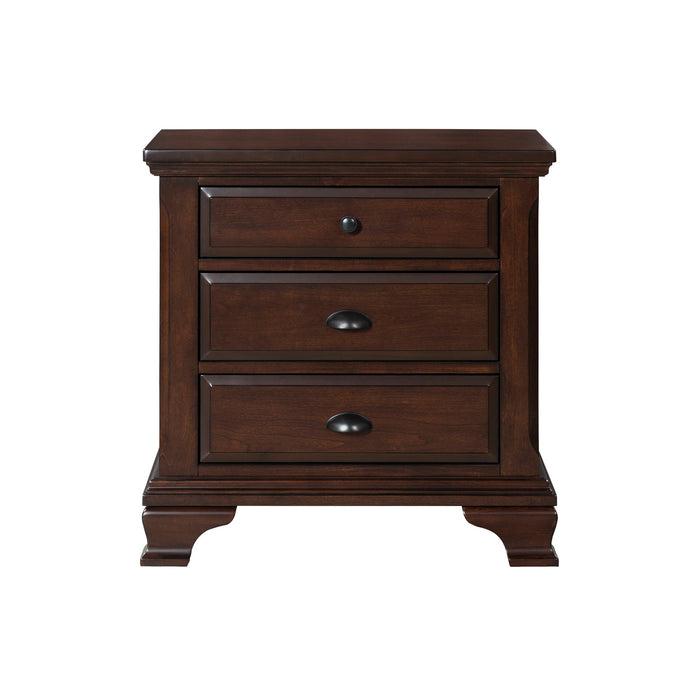 Canton - Nightstand - Cherry – Accent Nightstands by Elements International at Furniture Wholesale Plus , Nashville furniture store