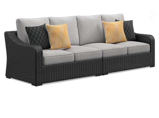 Beachcroft - Black / Light Gray - 2-Piece Outdoor Loveseat with Cushion - Premium Loveseats from Signature Design by Ashley® - Just $1758! Shop now at Furniture Wholesale Plus  We are the best furniture store in Nashville, Hendersonville, Goodlettsville, Madison, Antioch, Mount Juliet, Lebanon, Gallatin, Springfield, Murfreesboro, Franklin, Brentwood